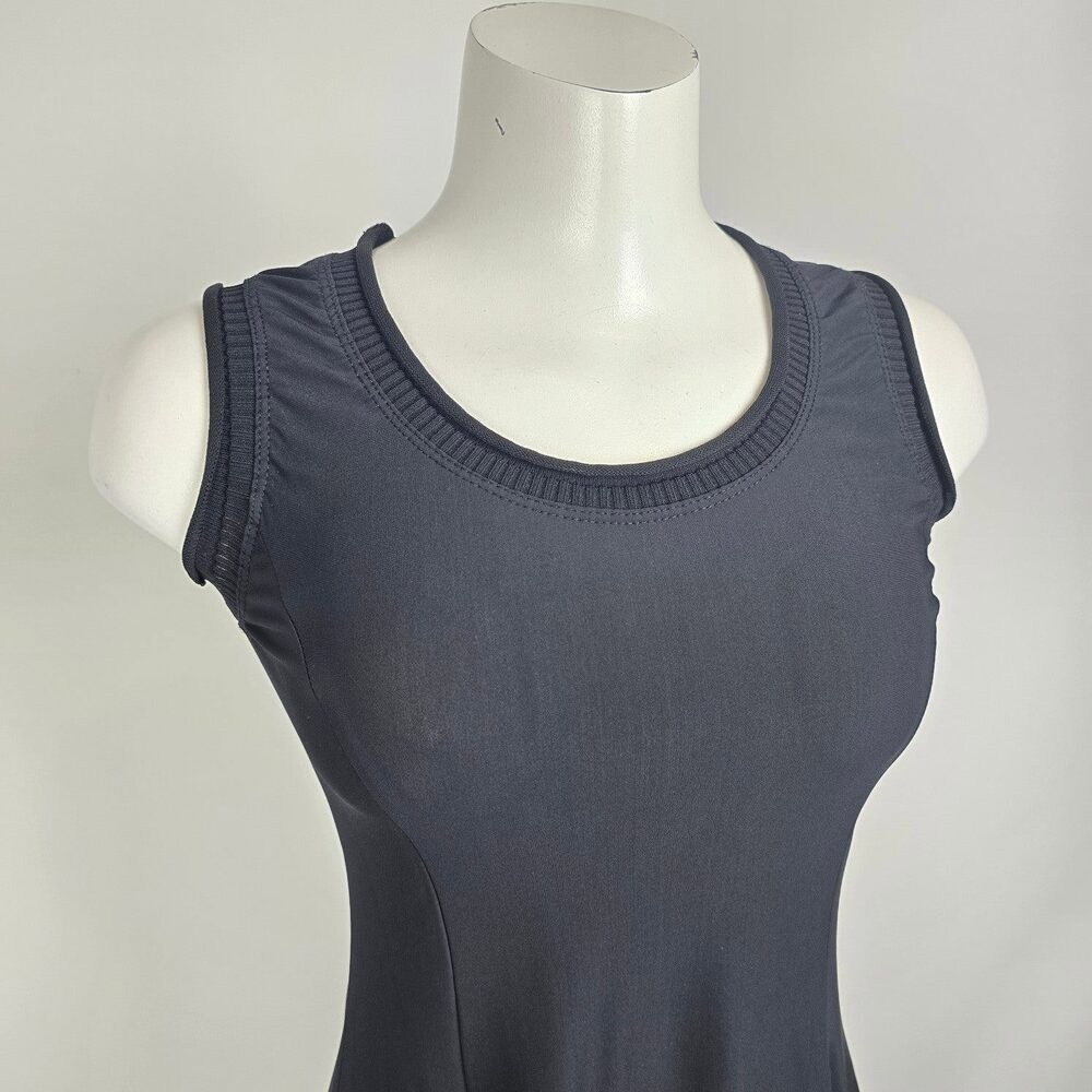 Sun Light Morillon Black Polka Dot Detail Sleeveless Dress Size 1 (S/M) - Picture 2 of 11